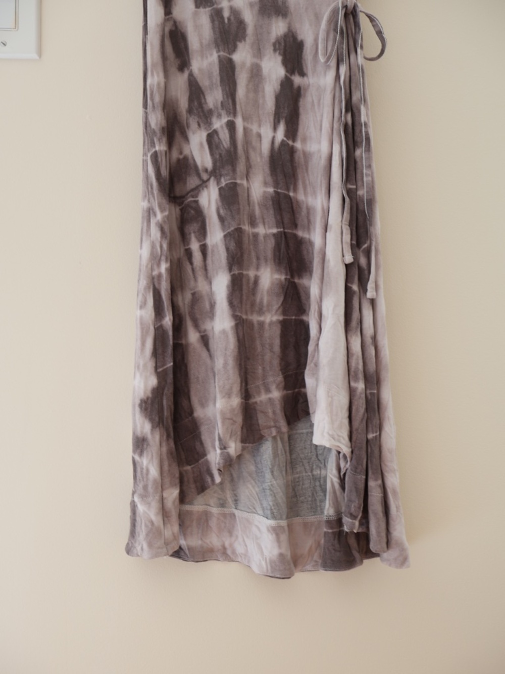 Juicy Couture Flowy Tie Dye High Low Midi Dress Waist Tie Boho Indie Lagenlook - Picture 4 of 6